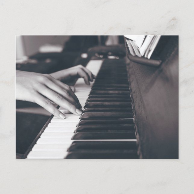 Awesome Piano Design Postcard (Front)