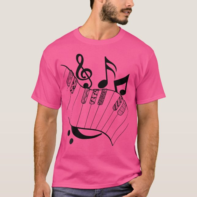 Awesome Piano Player Gift Shirt Piano Teacher Keyb (Front)