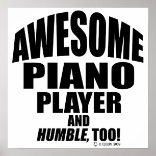 Awesome Piano Player Poster
