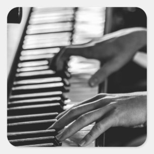 Awesome Piano Square Sticker