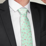 Awesome Pink Flamingos Novelty Tie<br><div class="desc">Pink Flamingos Novelty Neck Tie - Flamingos spend most of their days resting, bathing making themselves look and feel awesome. Style up and stand out from the crowd with our quirky pink flamingos novelty tie. This wildly eccentric tie is an excellent option for a special event such as a wedding...</div>