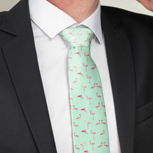Awesome Pink Flamingos Novelty Tie (Creator Uploaded)