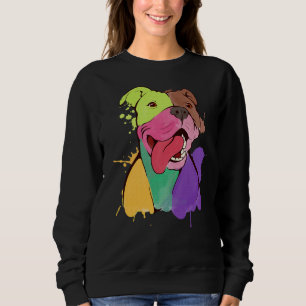 Awesome Pitbull Pit Bull Terrier Print Sweatshirt