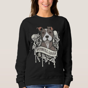 Awesome Pitbull Print Pit Bull Lover Product Sweatshirt