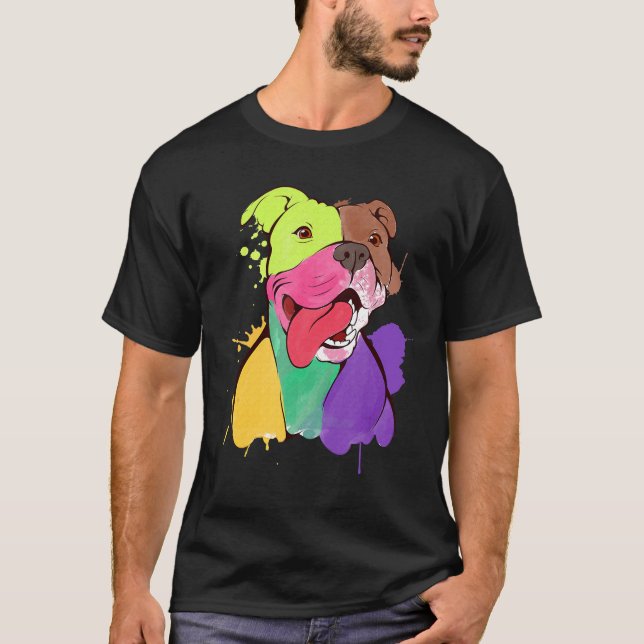Awesome Pitbull Shirt Pit Bull Gift (Front)