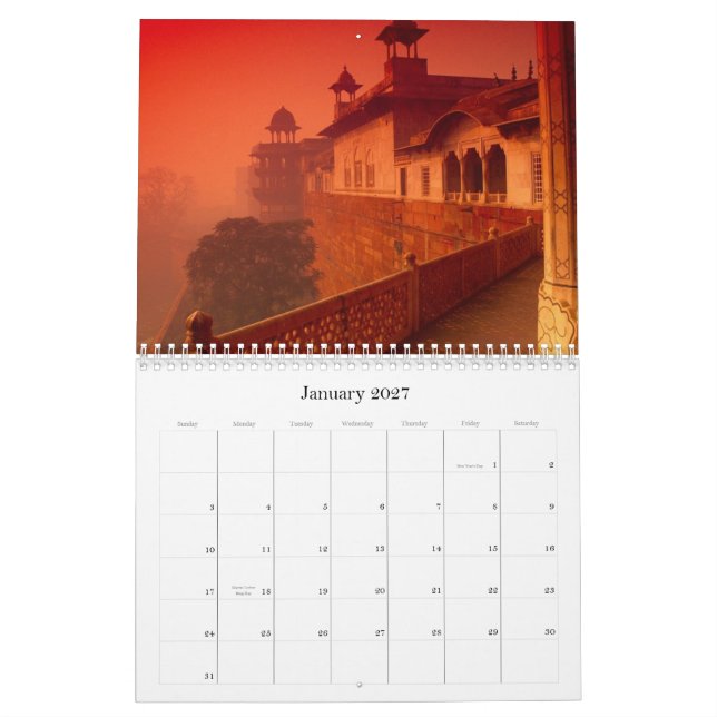 Awesome Places of the World Calendar (Jan 2027)