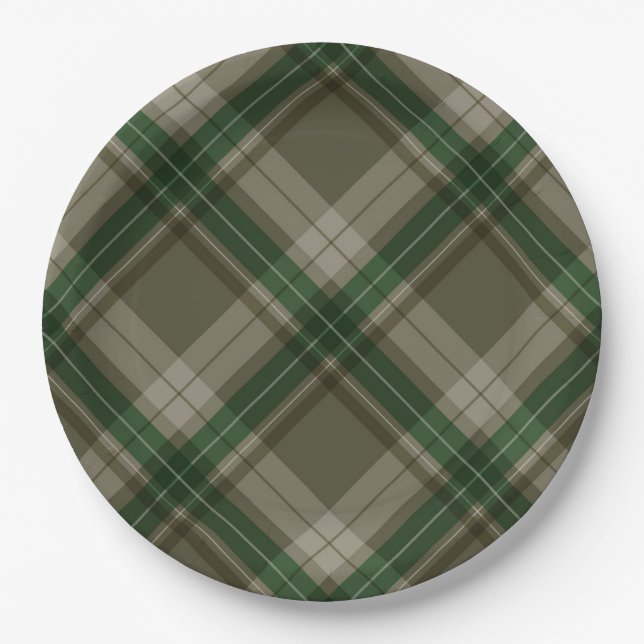 Awesome Plaid Paper Plate (Front)