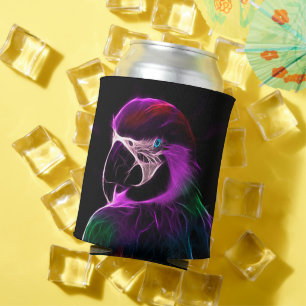 Awesome Plum Glow Parrot Can Cooler