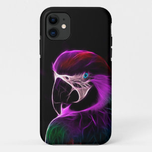 Awesome Plum Glow Parrot Case-Mate iPhone Case
