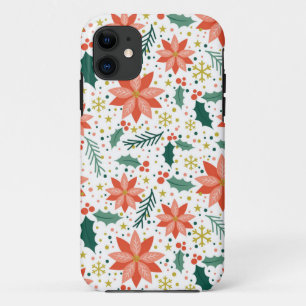 Awesome Poinsettia Pattern Case-Mate iPhone Case
