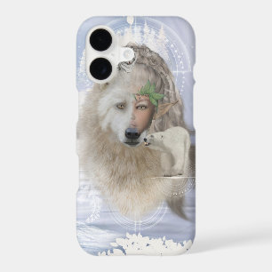 Awesome polarwolf with fairy,