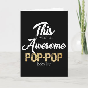 Awesome Pop-pop Special Grandpa Card