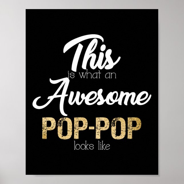 Awesome Pop-Pop Special Grandpa  Poster (Front)