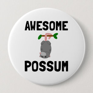 Awesome Possum 10 Cm Round Badge