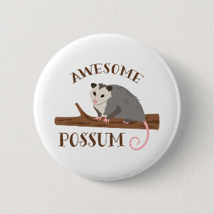 Awesome Possum 6 Cm Round Badge