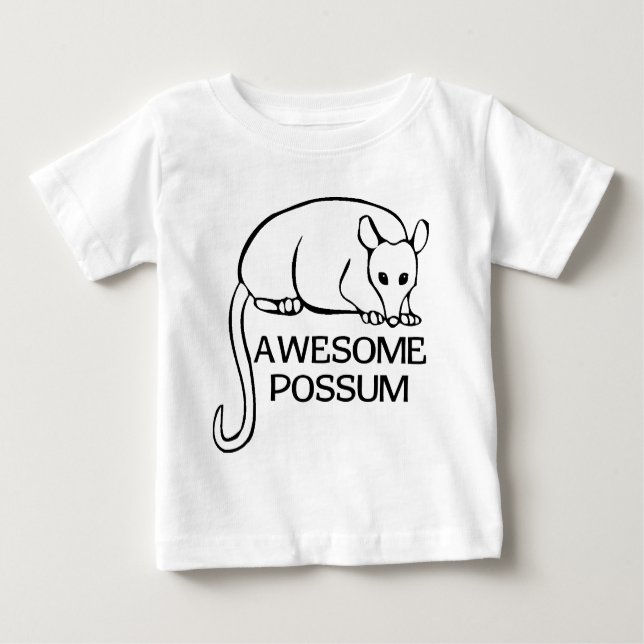 Awesome Possum Baby T-Shirt (Front)