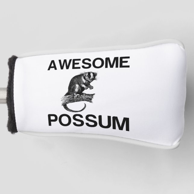 AWESOME POSSUM GOLF HEAD COVER (Front)