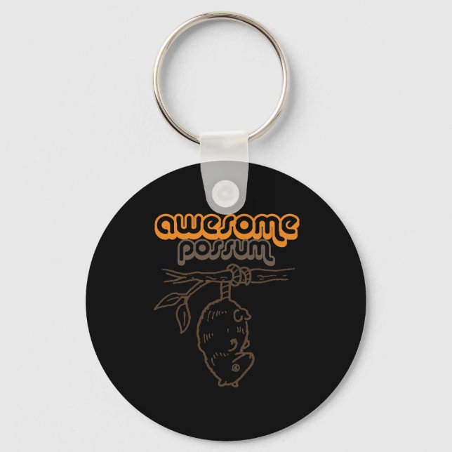 Awesome Possum Key Ring (Front)