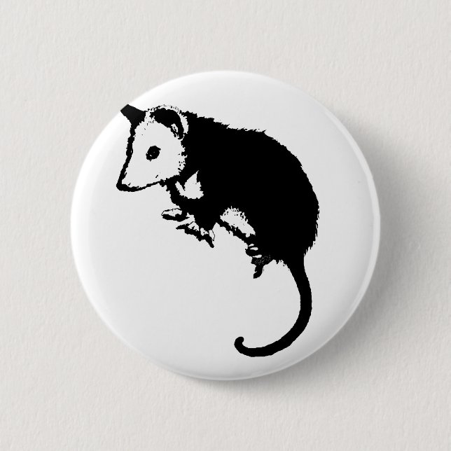 Awesome Possum Opossum 6 Cm Round Badge (Front)