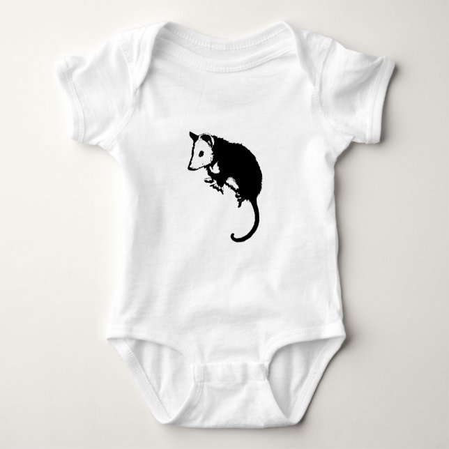 Awesome Possum Opossum Baby Bodysuit (Front)