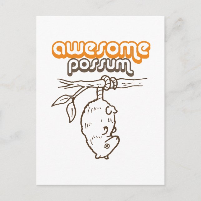 Awesome Possum Postcard (Front)