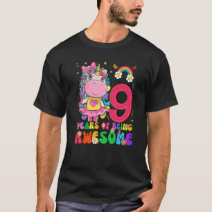 Awesome Princess Unicorn Birthday 8 Year Old Girl  T-Shirt
