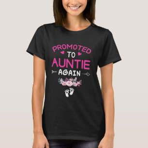 Awesome Promoted to Aunt Again - Great Auntie Agai T-Shirt