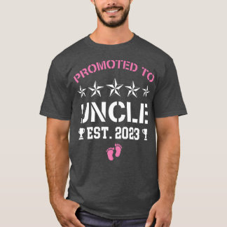 Awesome Promoted To Uncle 2023 Its A Girl Pregnanc T-Shirt