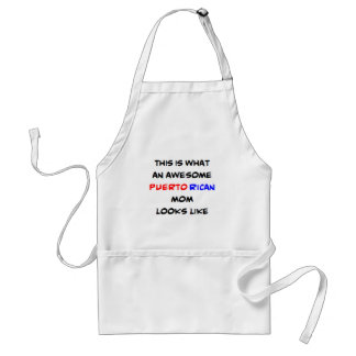 awesome puerto rican mum standard apron