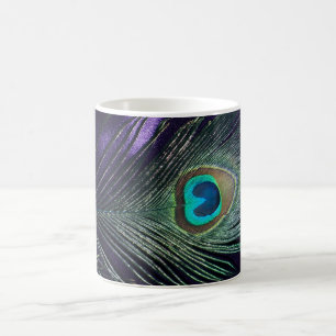 Awesome Purple Peacock Feather Magic Mug