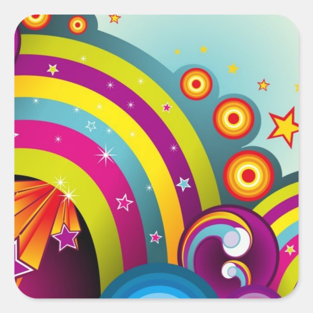 Awesome rainbow sticker (Front)