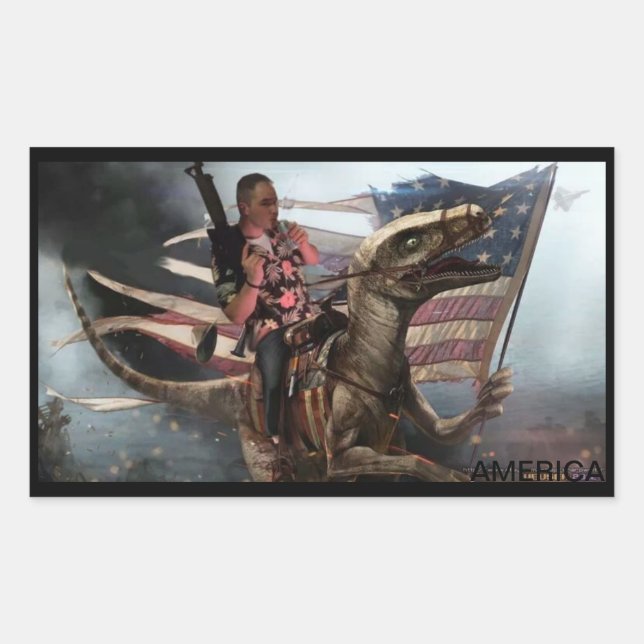 AWESOME RECTANGULAR STICKER (Front)