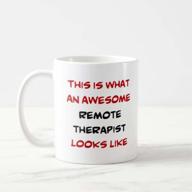 awesome remote therapist coffee mug (Left)