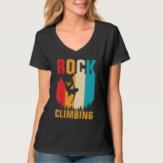 Awesome Rock Climbing Retro Mountain Climber Hiker T-Shirt
