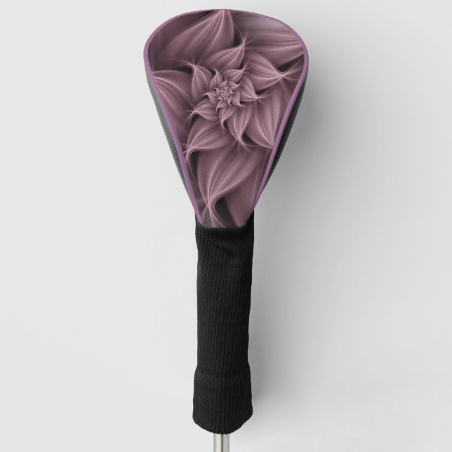 Awesome Rose Flower Fractal  Golf Head Cover (Front)