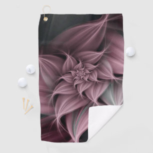 Awesome Rose Flower Fractal Golf Towel