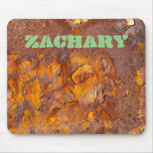 Awesome Rusty Iron Custom Name Mouse Pad