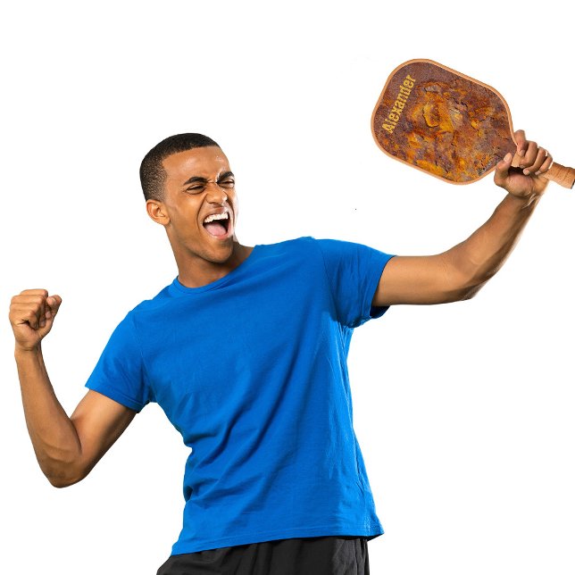 Awesome Rusty Iron Custom Name Pickleball Paddle (Creator Uploaded)