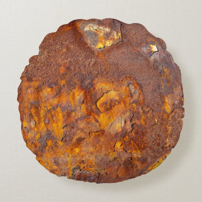 Awesome Rusty Iron Round Cushion (Front)