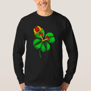Awesome Saint Patrick S Day Firefighter Shamrock H T-Shirt