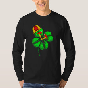 Awesome Saint Patrick S Day Firefighter Shamrock H T-Shirt