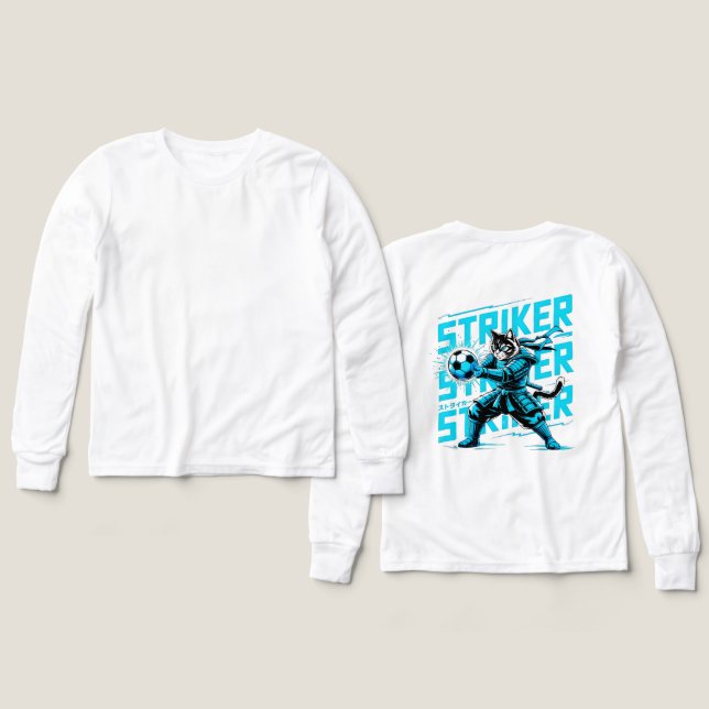 Awesome Samurai Cat Striker - Gift for Cat Lovers (Design Front & Back)