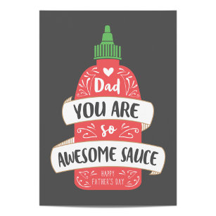 Awesome Sauce Father's Day Card