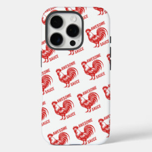 Awesome Sauce Rooster Funny iPhone 16 Pro Case