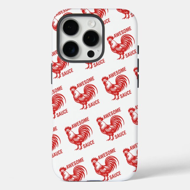 Awesome Sauce Rooster Funny Case-Mate iPhone Case (Back)