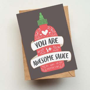 Awesome Sauce Valentine Card