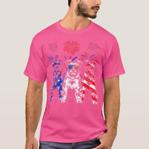 Awesome Schnauzer Dog American Flag 4th Of July T-Shirt