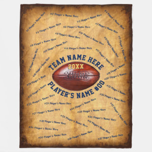 Awesome Senior Football Player Gifts, Any Occasion Fleece Blanket