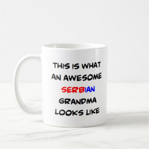 awesome serbian grandma coffee mug