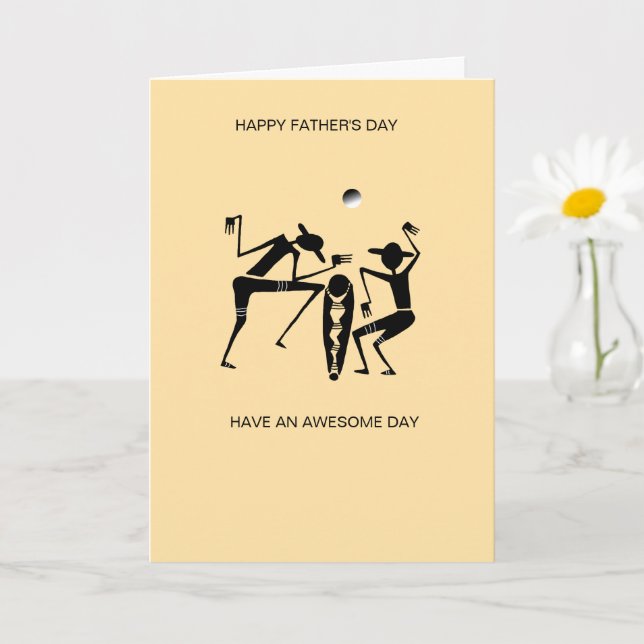 Awesome Silhouette Dancers Father's Day  Card (Small Plant)